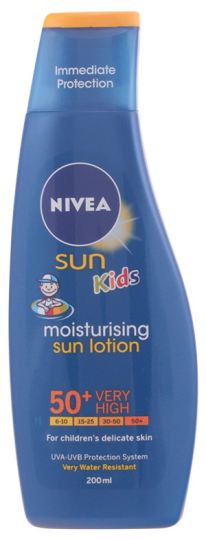 Nivea Sun Sensitive Sun Protection & Play Milk for Kids fp50+ 200 ml