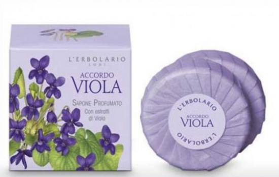 L'Erbolario Scented Soap With Extracts of Viola 100 gr