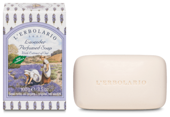 L'Erbolario Scented Lavender Soap 100 with Oat Extract 100 gr