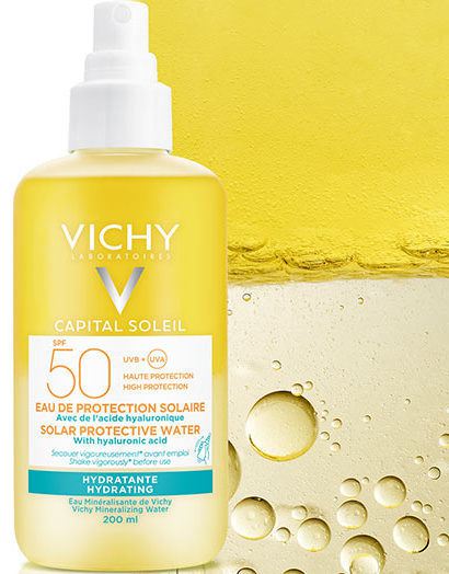 Vichy Capital Soleil Protective Solar Water Hydration spf 50 200 ml
