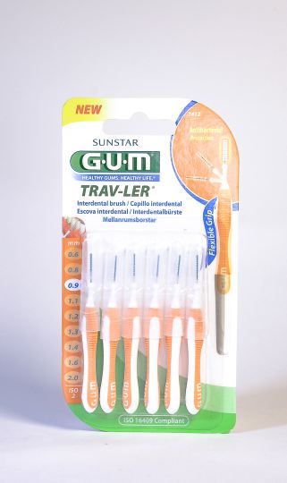 Sunstar Gum Interdental Brush 0.9mm Trav-ler 6 uds