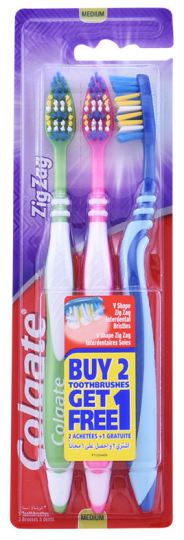 Colgate ZigZag Toothbrush 3 Pack