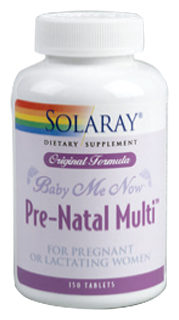 Solaray Baby Me Now Prenatal Multi 150 Tablets