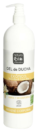 NaturaBIO Cosmetics Organic Exotic Vanilla & Coconut Shower Gel 740 ml