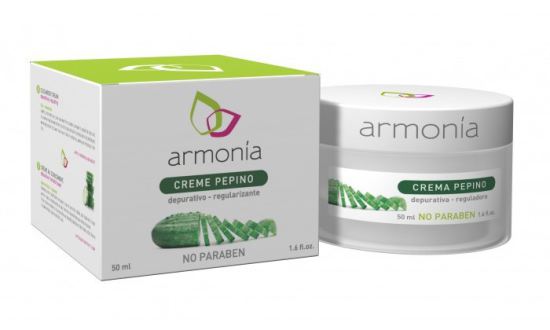 Armon&iacute;a Cosm&eacute;tica Natural Cucumber Cream Moisturising and Purifying 50 ml