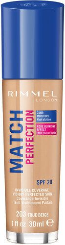 Rimmel London Match Perfection 203 True Beige Foundation 30 ml