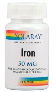 Solaray Iron Citrate 25 mg 60 Capsules