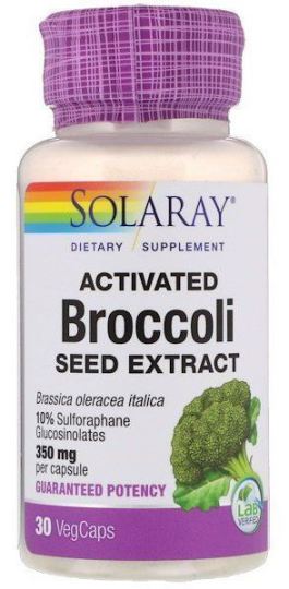 Solaray Activated Broccoli Seed Extract 350 mg 30 Capsules