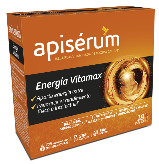 Apis&eacute;rum Apiserum Energia VitaMax 18 Vials