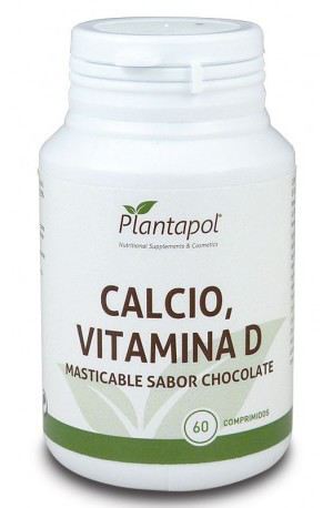 PlantaPol Vitamin D Calcium Chewable 60 tablets Chocolate