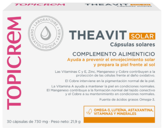 Topicrem Theavit Solar 30 C&aacute;psulas