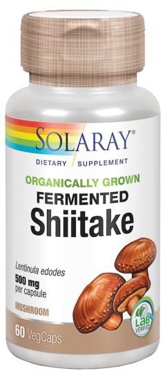Solaray Shiitake 500 mg 60 Vegetable Capsules