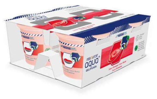 Resource Aqua+Gelified Sugar-Free 4 tubs 125 g