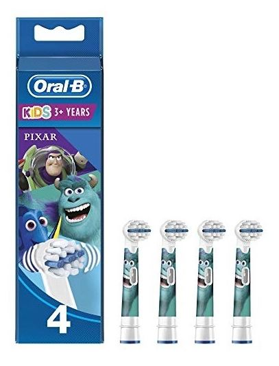 Oral-B Replacement for Pixar Electric Toothbrush 4 pcs