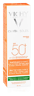 Vichy Crema de protecci&oacute;n solar capital soleil 3 en 1 spf50 50 ml