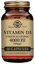 Vitamina D3 UI 100 mcg C&aacute;psulas Vegetales